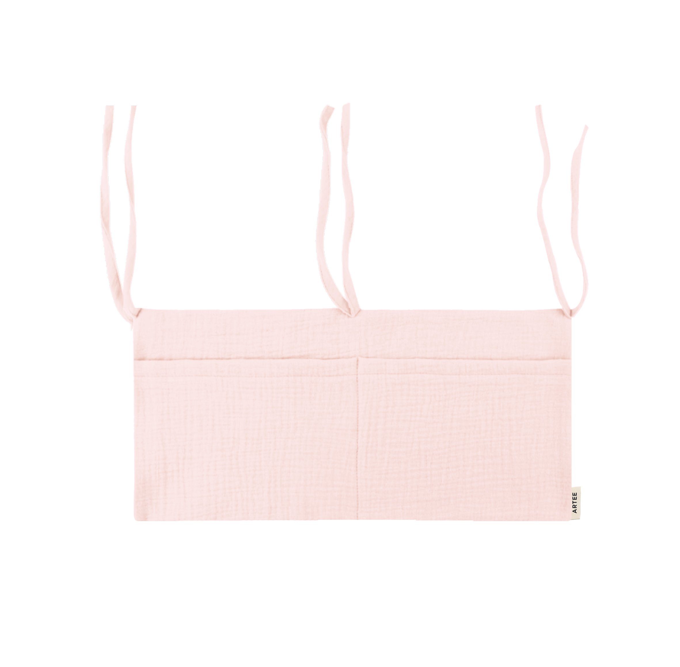 Artee Bettnestchen Babybett Organizer Taschen Aufbewahrung aus Musselin