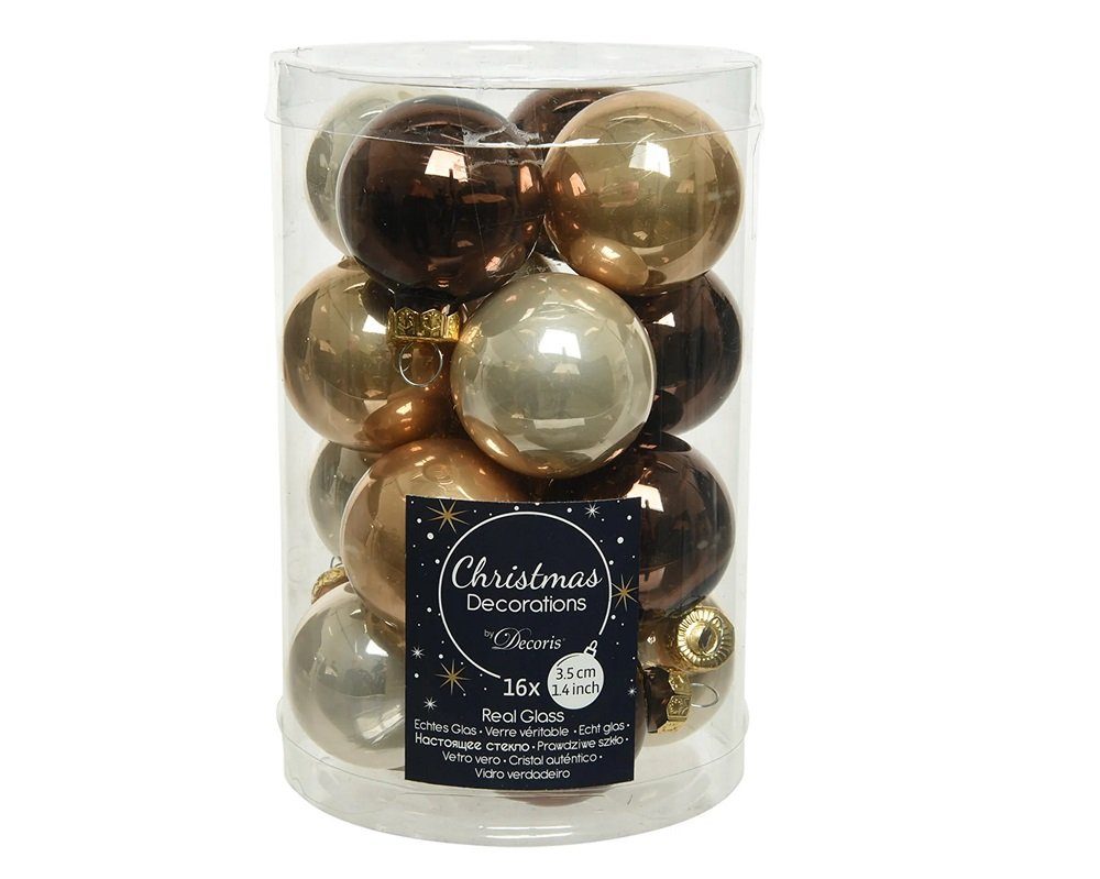 Weihnachtsbaumkugel Christbaumkugeln Weihnachtskugeln Glas Ø 3,5 cm 16