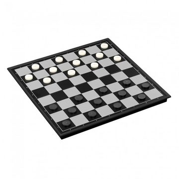 Philos Spiel, Schach Backgammon Dame Set - Kunststoff - Feld 37 mm - magnetisch