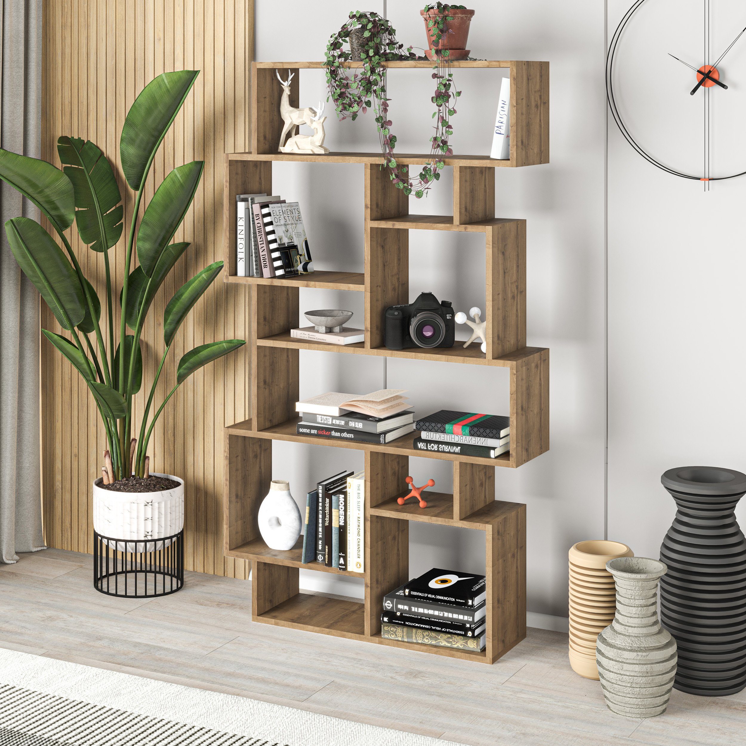 Decortie Bücherregal Karmato, Modernes Bücherregal Display Unit, 96 x 25,5 günstig online kaufen