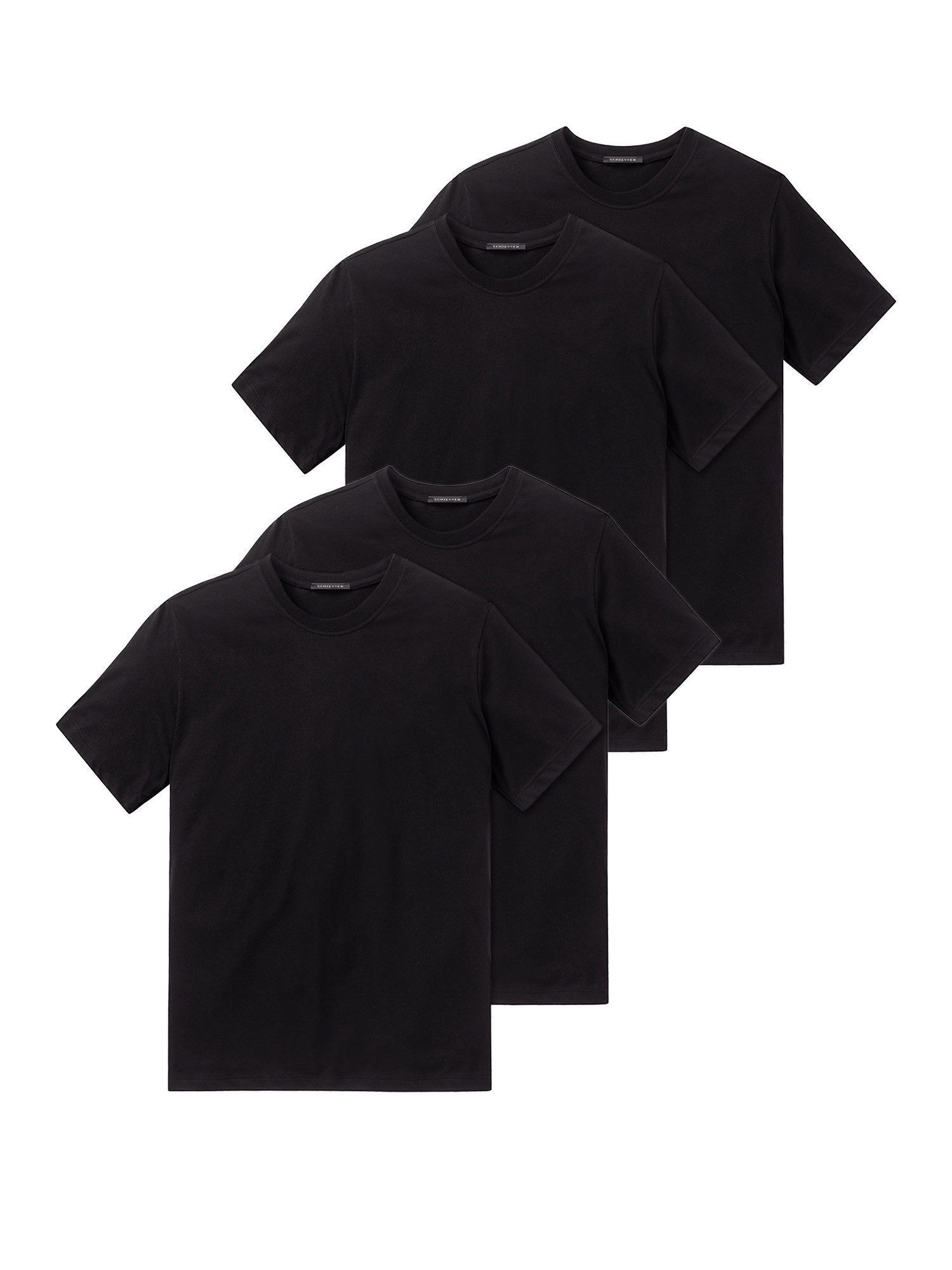 Schiesser T-Shirt American Shirt (4-tlg) unterziehshirt unterhemd kurzarm
