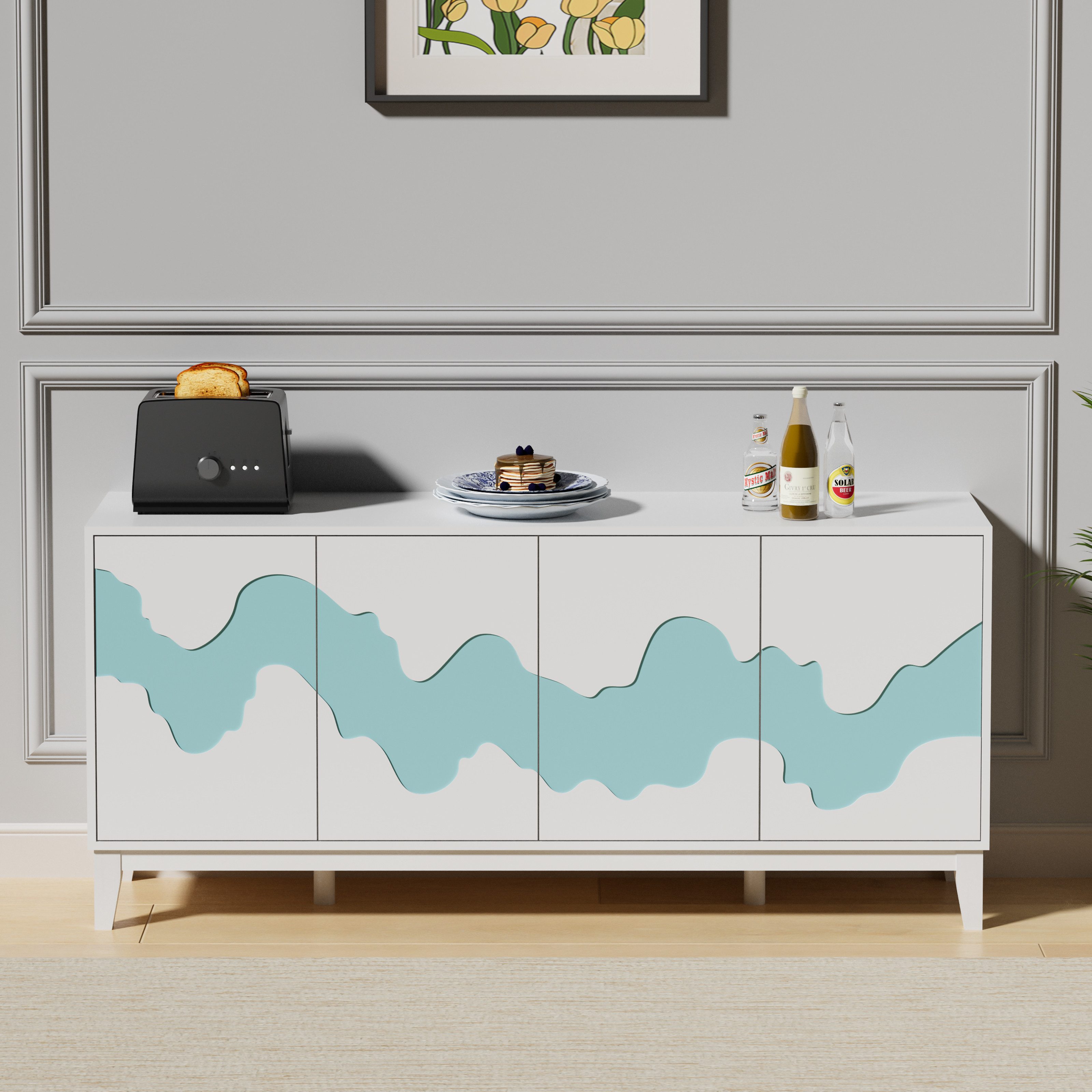 UEV Sideboard mit 4 Türen, Kommode günstig online kaufen