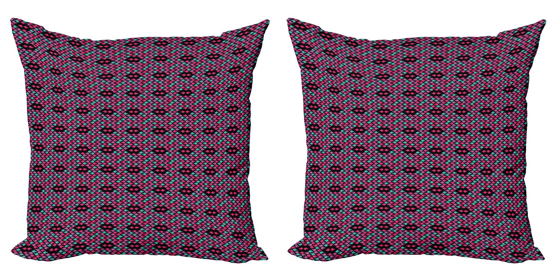 Kissenbezüge Modern Abakuhaus Subaquatic Accent Stück), Doppelseitiger (2 Silhouetten Fisch Digitaldruck