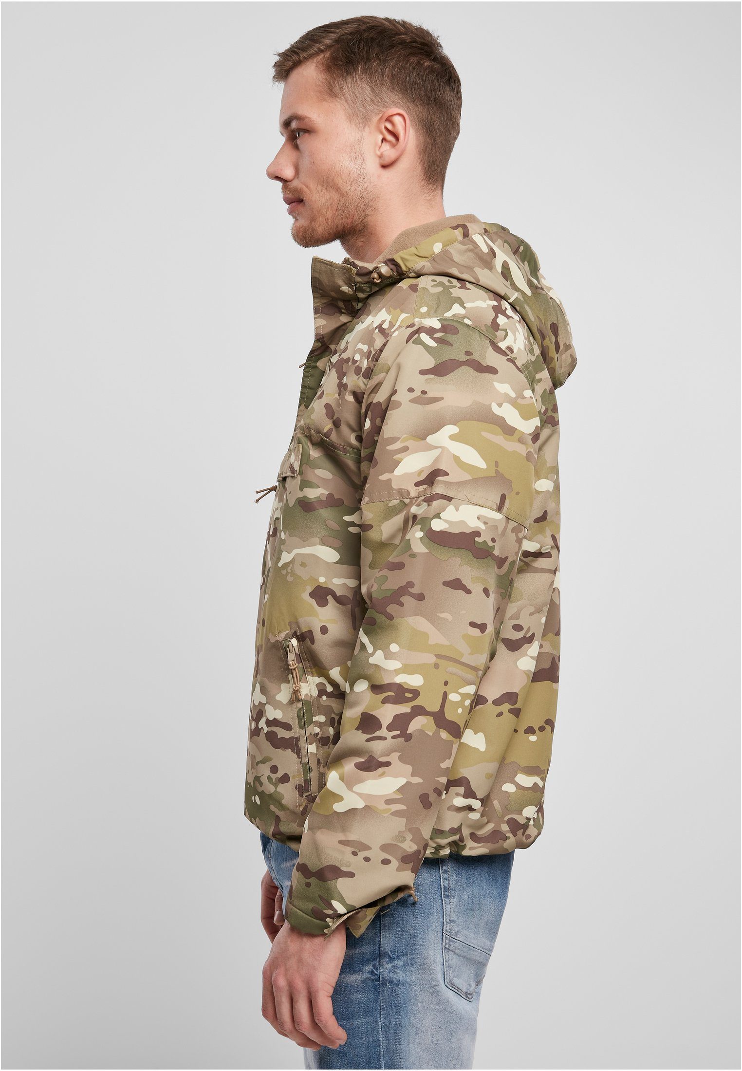 camo (1-St) Herren Brandit Fleece tactical Over Pull Sommerjacke Windbreaker