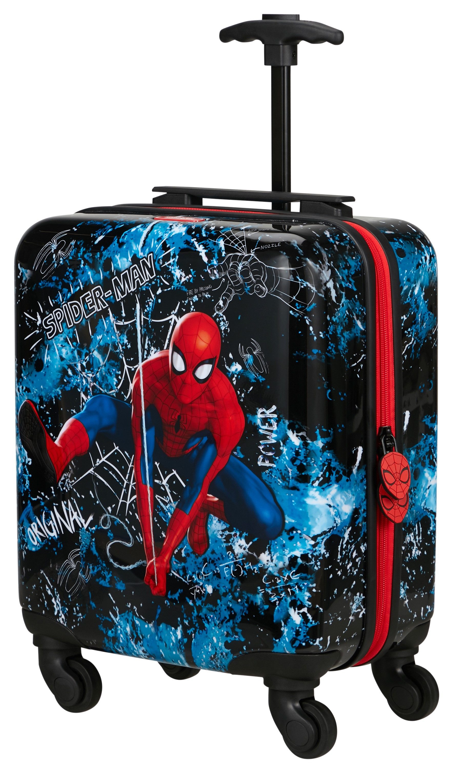 Samsonite Kinderkoffer DAYDREAM MARVEL, Spiderman Mystery, 4 Rollen, mit arretierbarem und versenkbarem Druckknopf-Trolleysystem