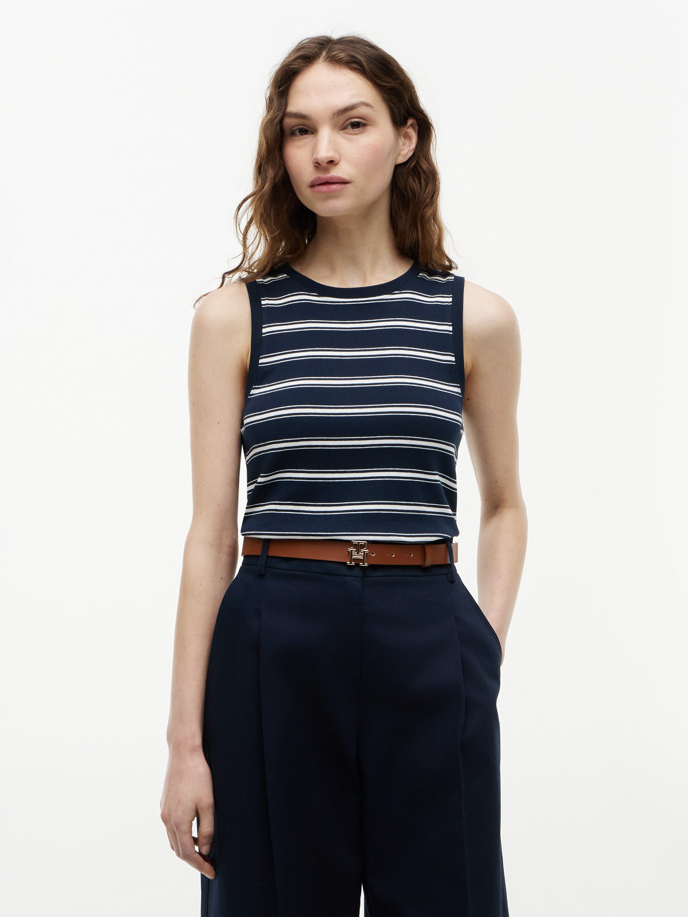 Tommy Hilfiger Tanktop MULTISTRIPE TANK TOP Baumwolle