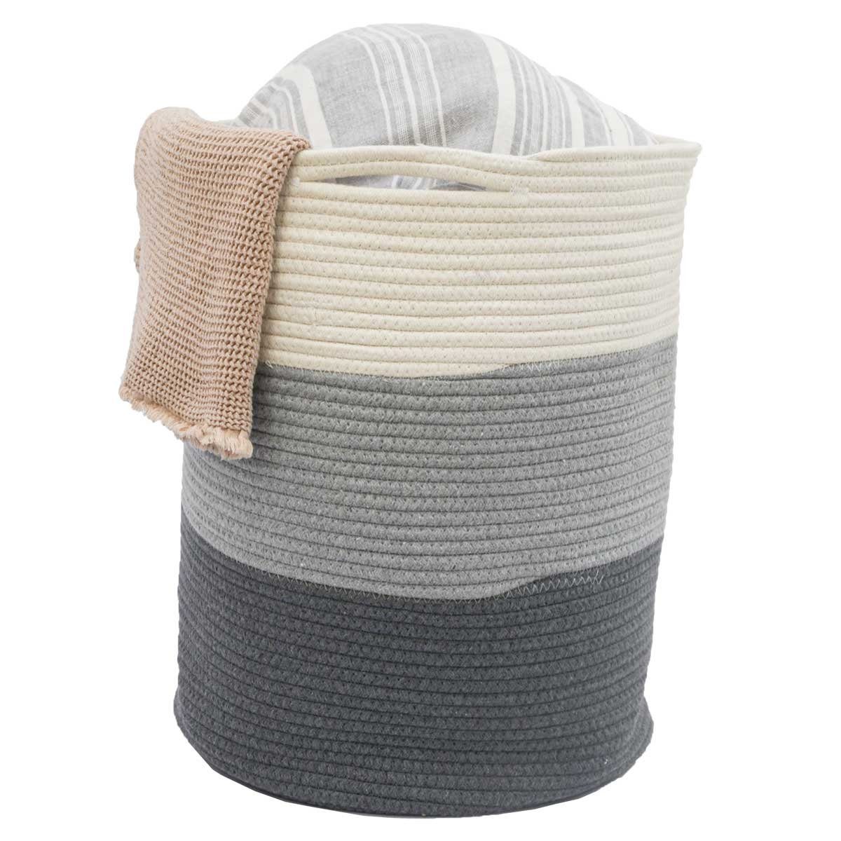 DuneDesign Aufbewahrungskorb 50L Baumwollkorb rund - günstig online kaufen