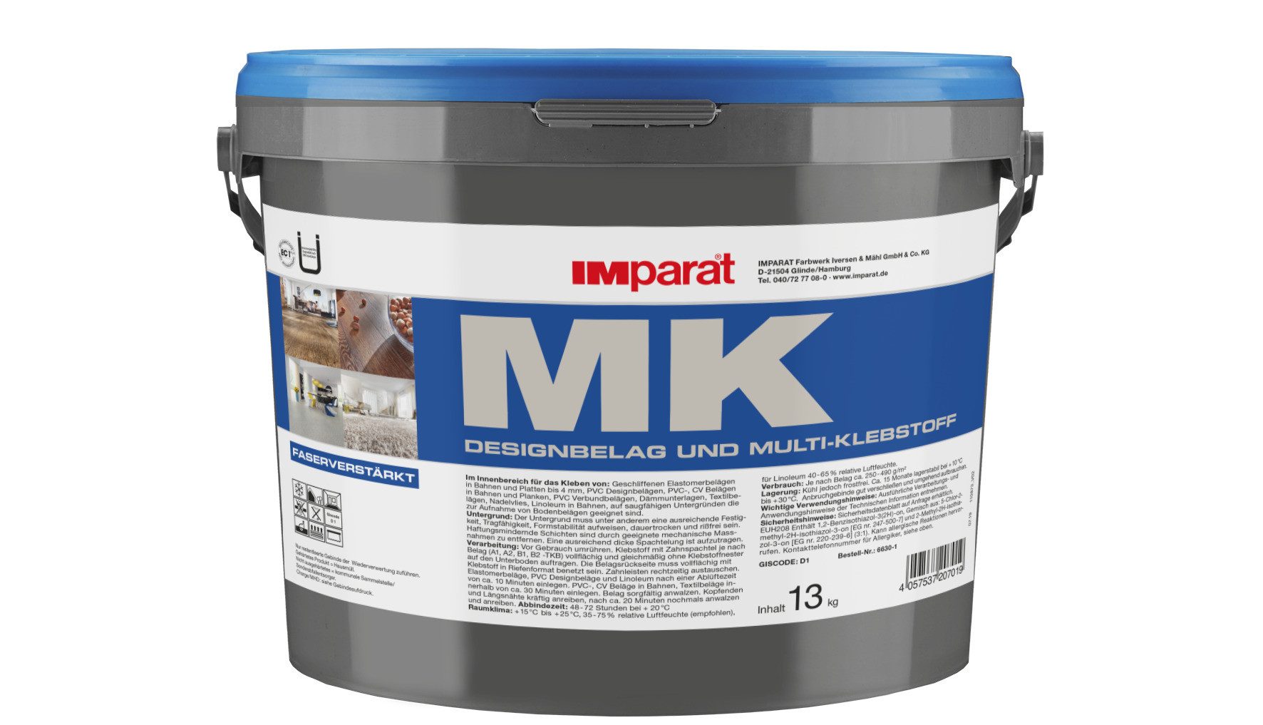 IMparat Farbwerk Iversen & Mähl GmbH & Co. KG Dispersionskleber MK Designbelag- und Multiklebstoff 13 kg