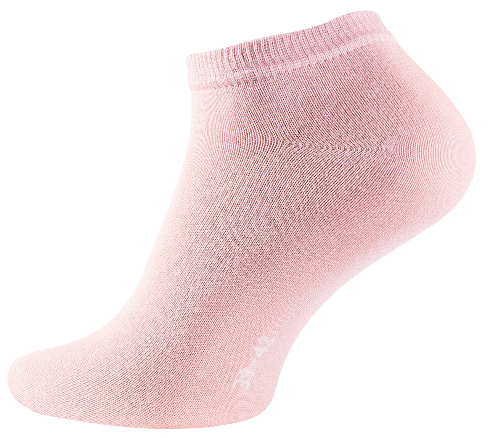 (10-Paar) Sneakersocken Baumwollqualität Berry angenehmer Colours in Prime® Cotton