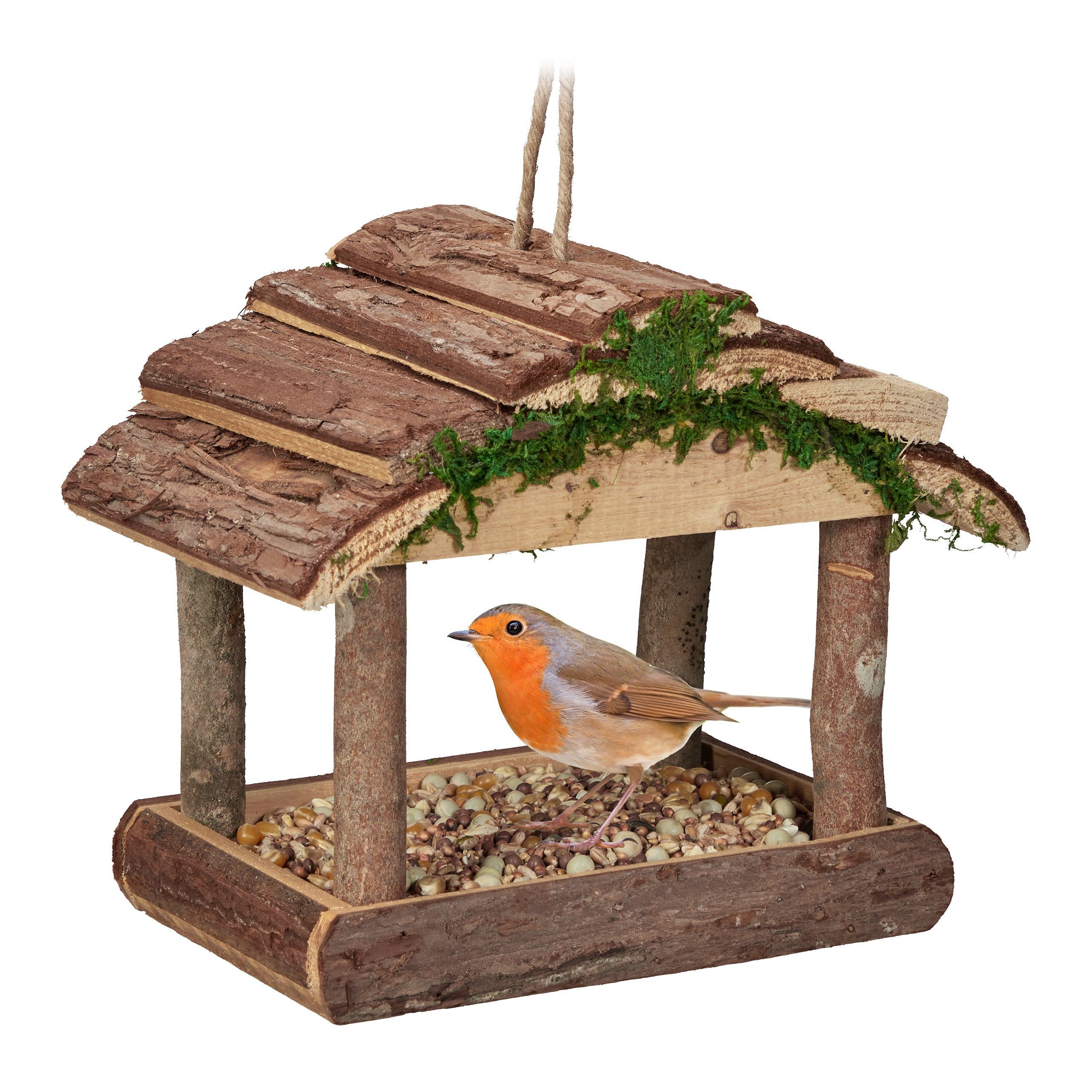 relaxdays Vogelhaus Vogelfutterhaus zum Aufhängen günstig online kaufen