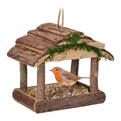 relaxdays Vogelhaus »Vogelfutterhaus zum Aufhängen«