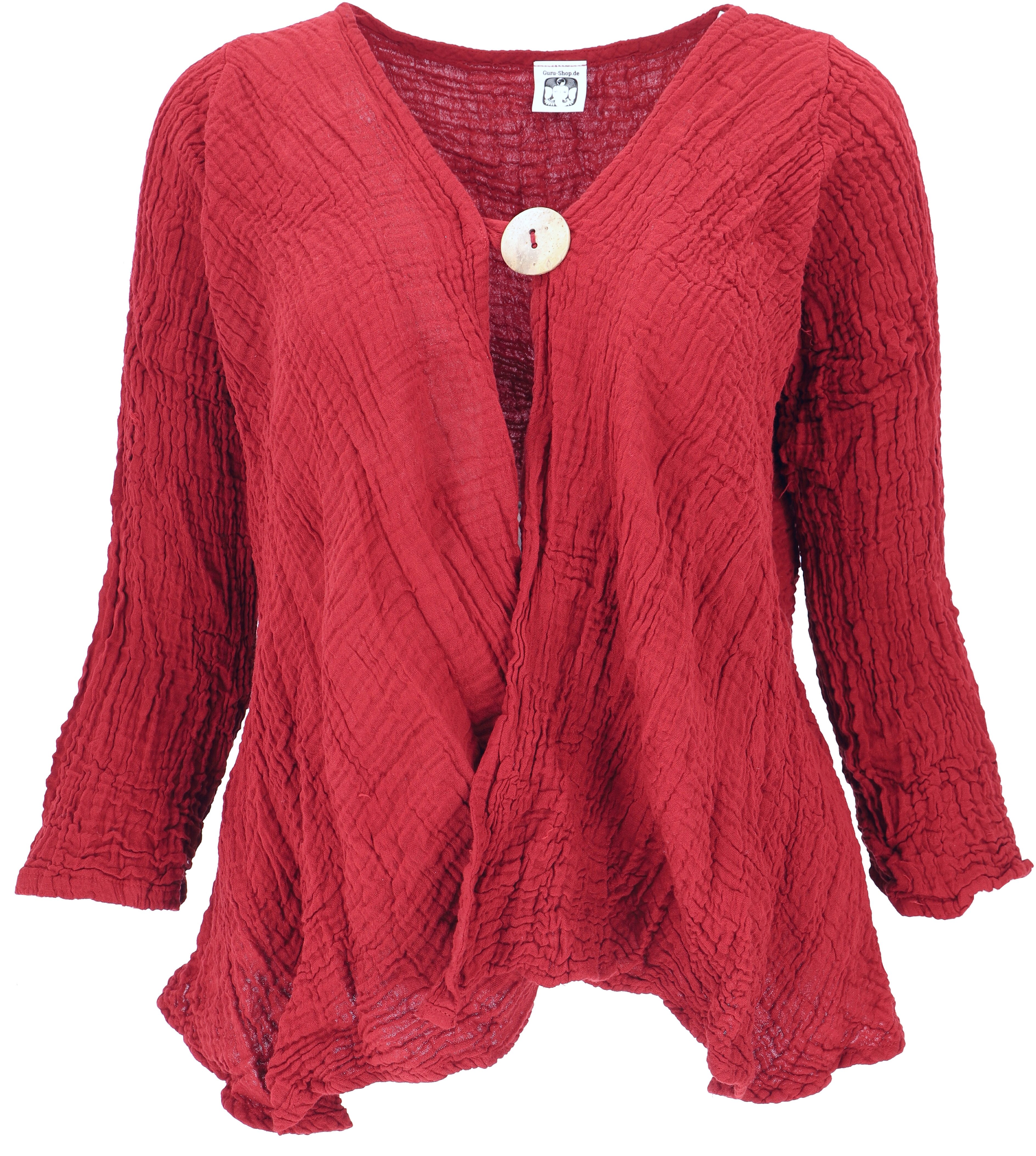 Guru-Shop Longbluse Musselin Boho Blusenjäckchen, kurze günstig online kaufen