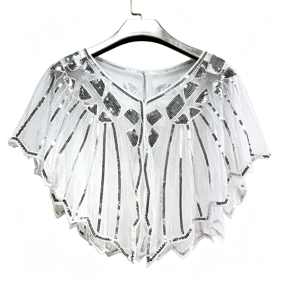 Zaewry Modeschal Stola Damen Festlich Schal Cape Schultertuch Ärmellos Bolero, Strickjacke für Hochzeit Braut Abendkleid Brautkleid Sommer