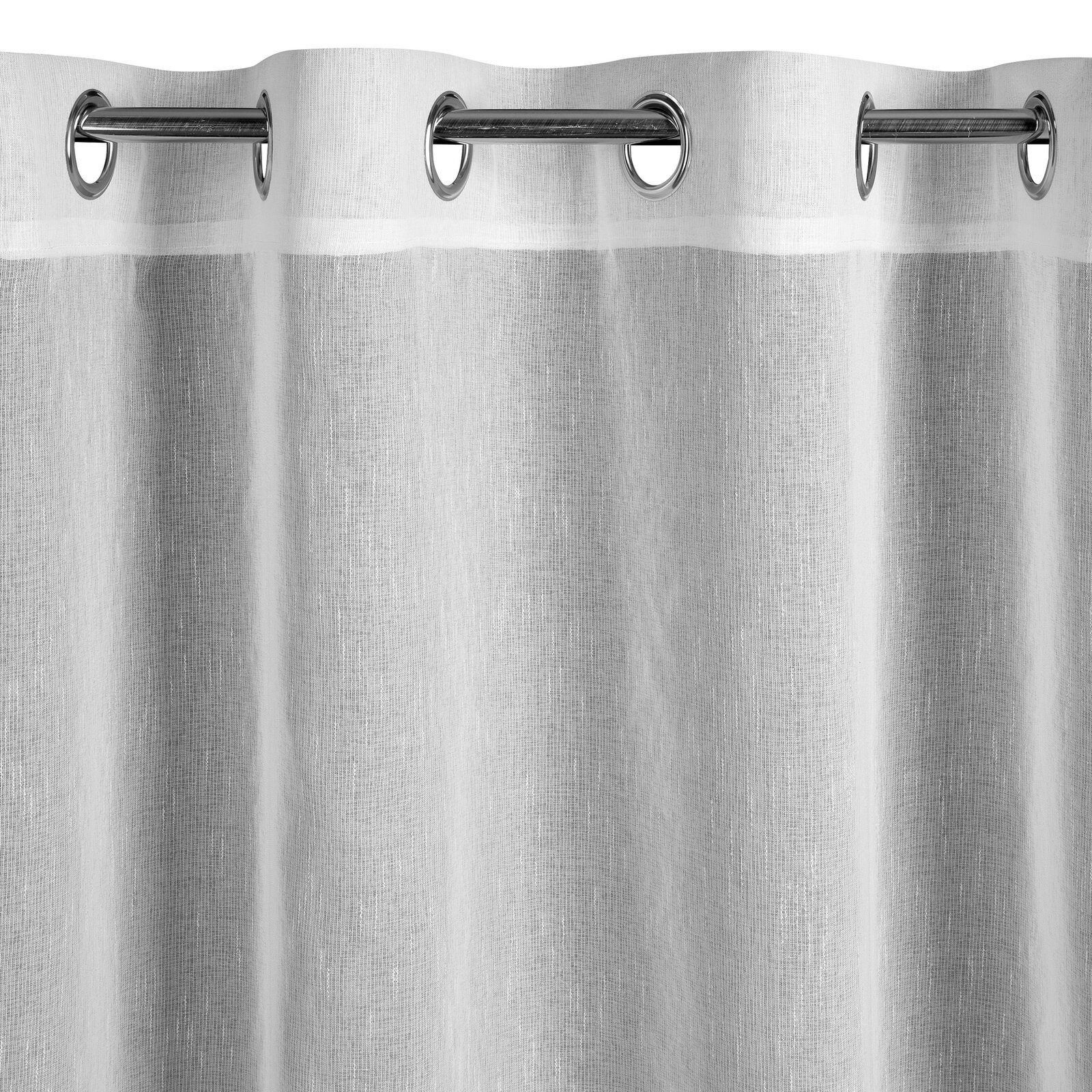 Eurofirany Gardine 400x250 cm Durchsichtig Weiß günstig online kaufen
