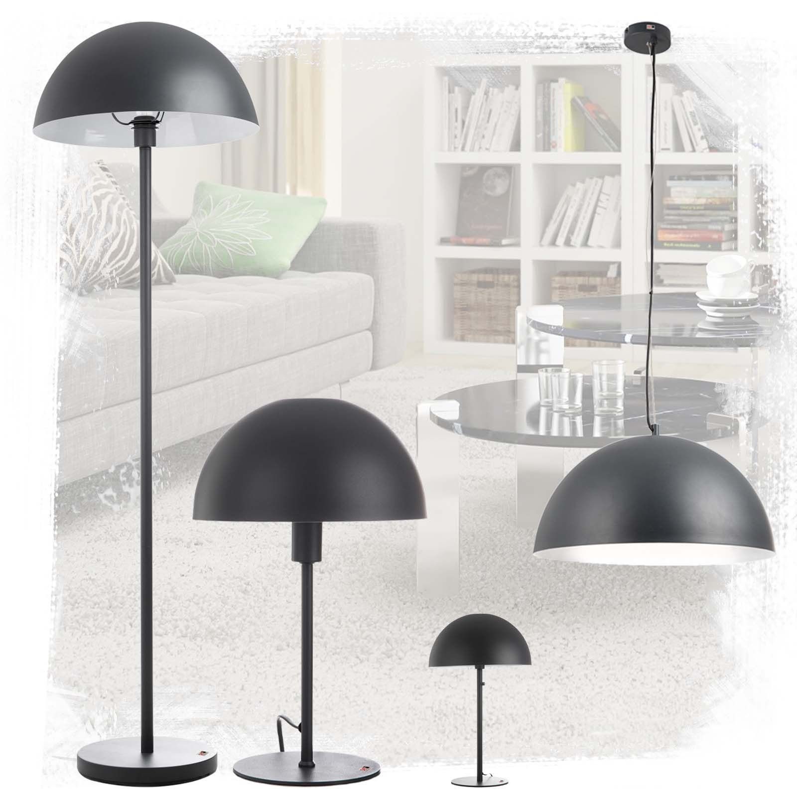 bmf-versand Hängeleuchte Hängelampe Stehlampe und zwei Tischlampen als Set Metall grau. Reduzierter Preis € 409,90. Unverbindliche Preisempfehlung € 1.055,99