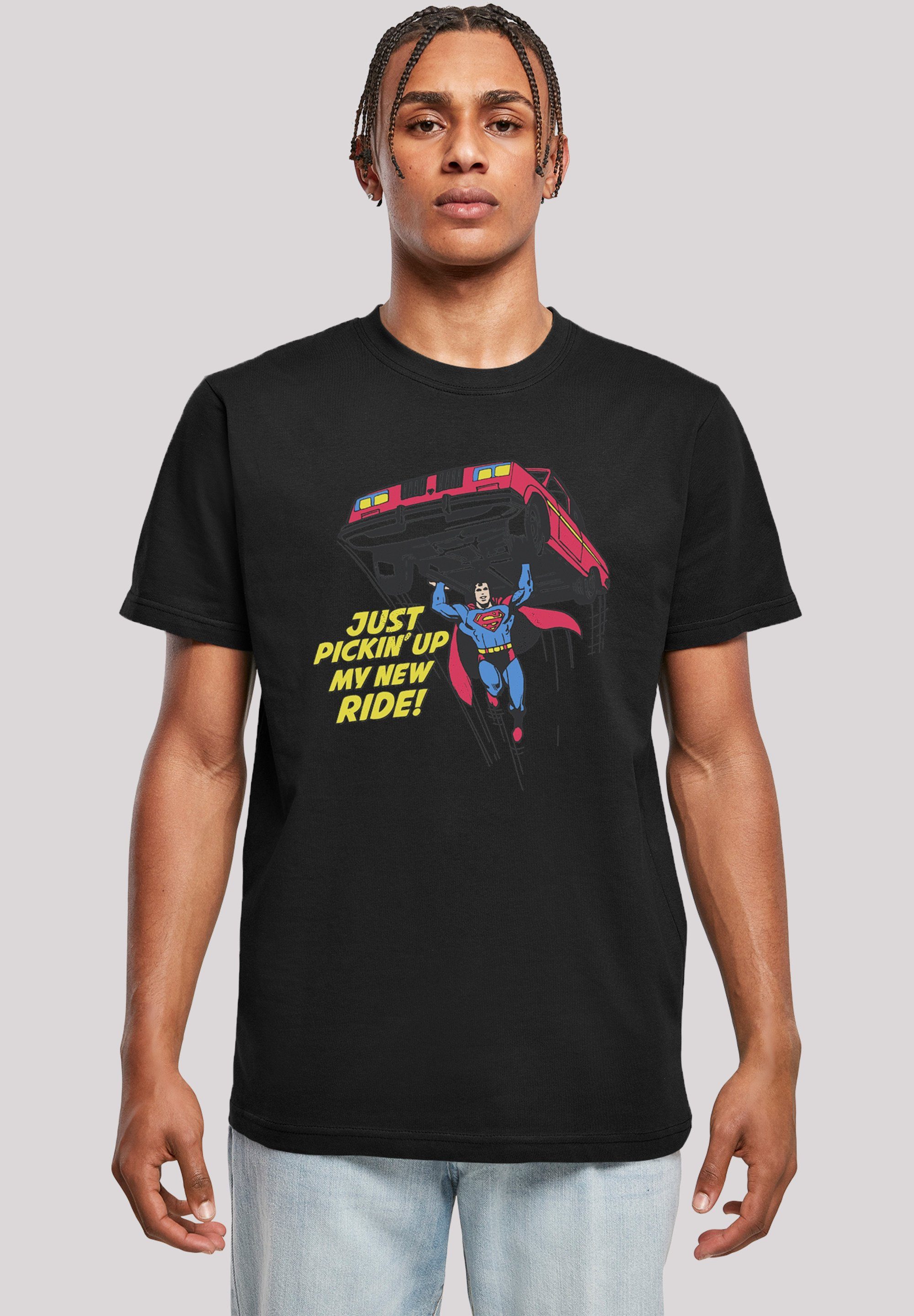 F4NT4STIC T-Shirt DC Comics Superman New Ride Superheld Print schwarz