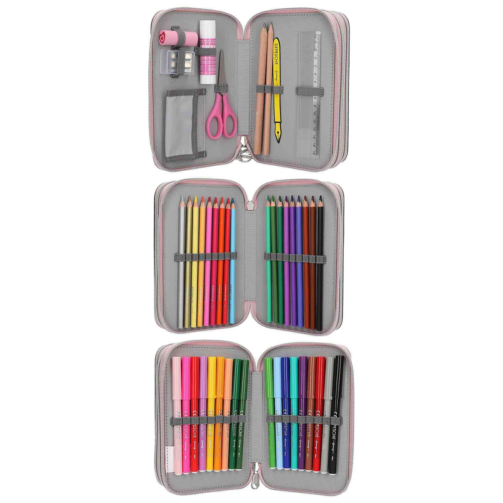 Depesche Federmäppchen TOPModel 3-Fach Federtasche MY BFF, (1-tlg)