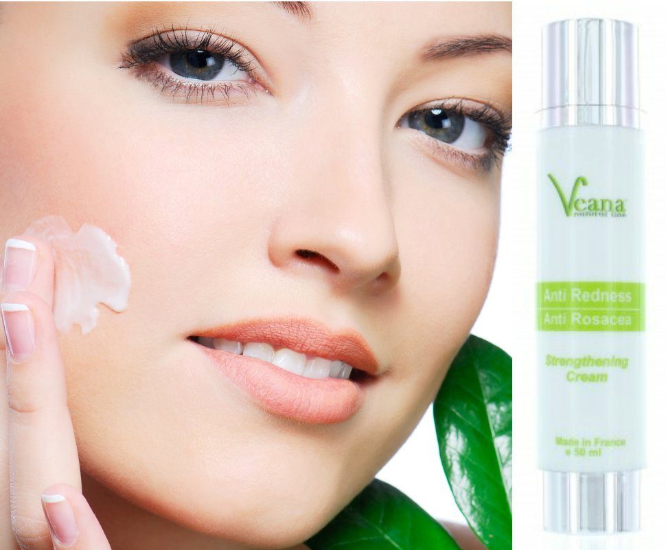 & CREME Veana gegen Hautrötungen COUPEROSE ANTI -entzündungen Gesichtspflege ROSACEA und