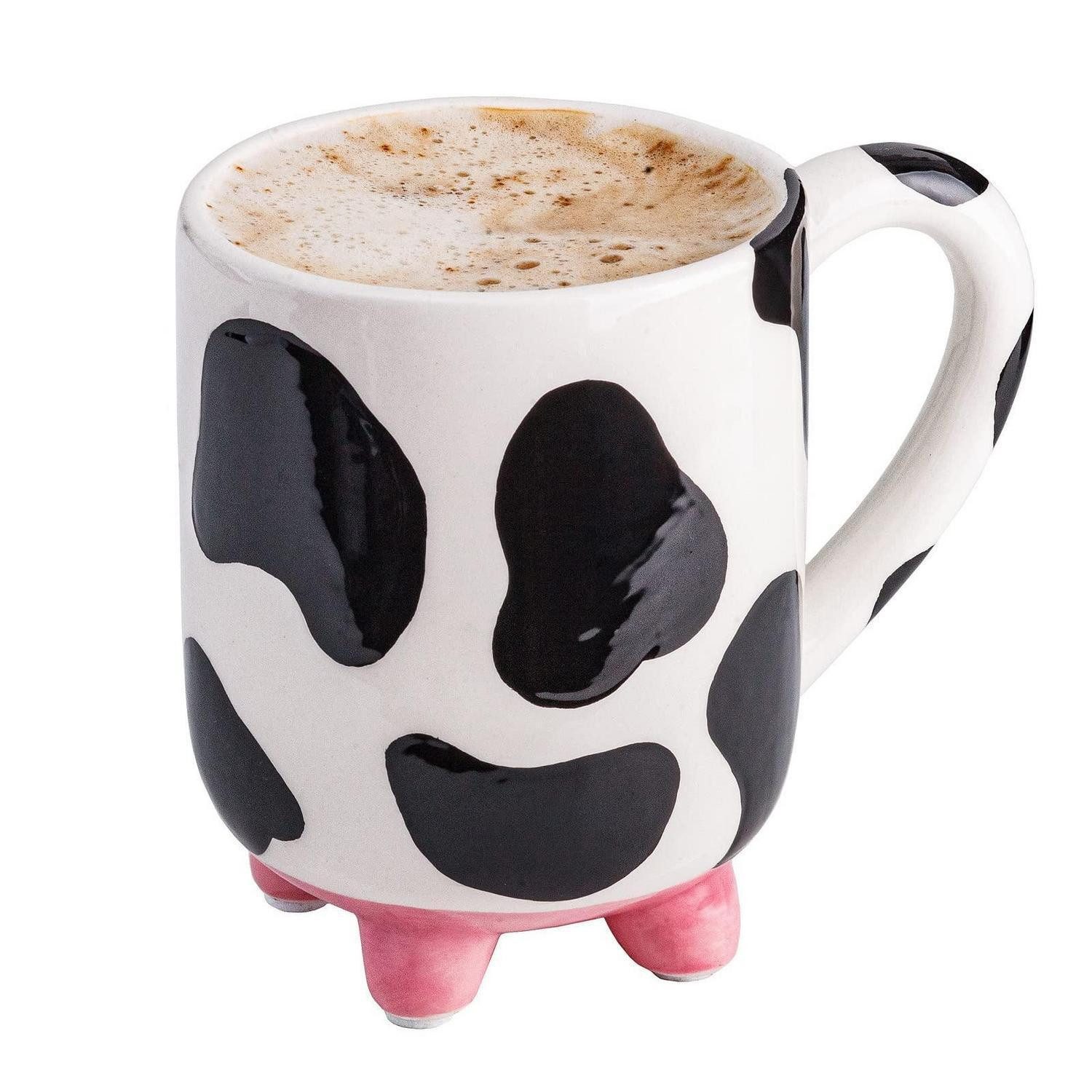 LuxusKollektion Tasse Kaffeetasse Kuh mit Eutern 425ml Keramik, Keramik