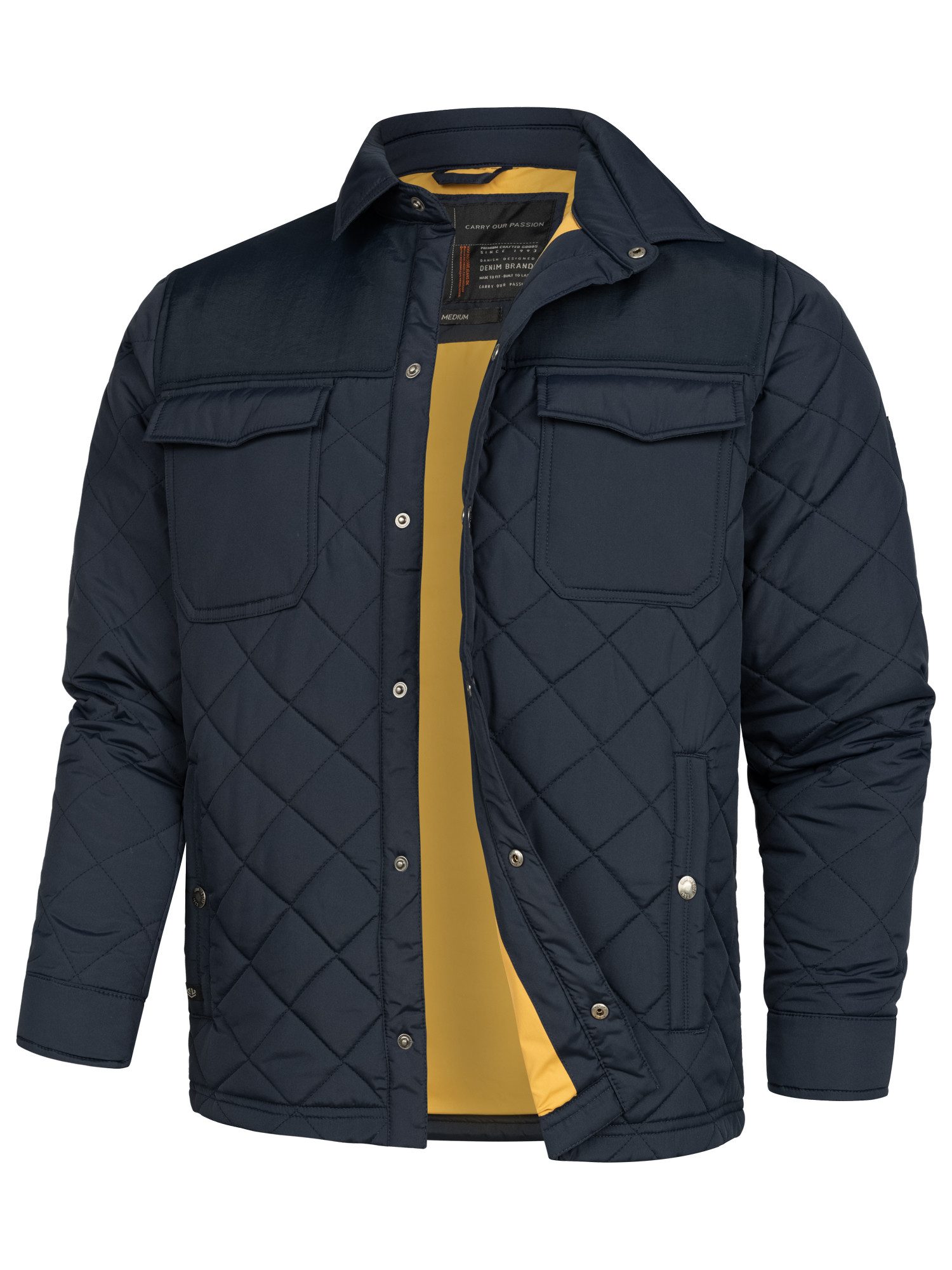 Indicode Steppjacke Herren INDome Herrenjacke Daunen-Optik Gestepptes Overs günstig online kaufen