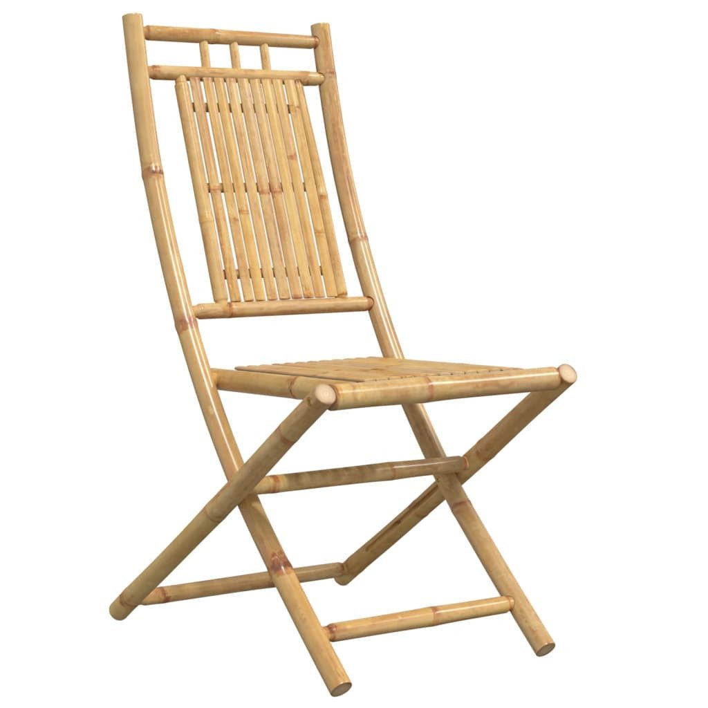 vidaXL Gartenstuhl Klappstühle, 4 Stück, 46 x 66 x 99 cm, Bambus (4 St), Klappstühle, 4 Stück, 46 x 66 x 99 cm, Bambus