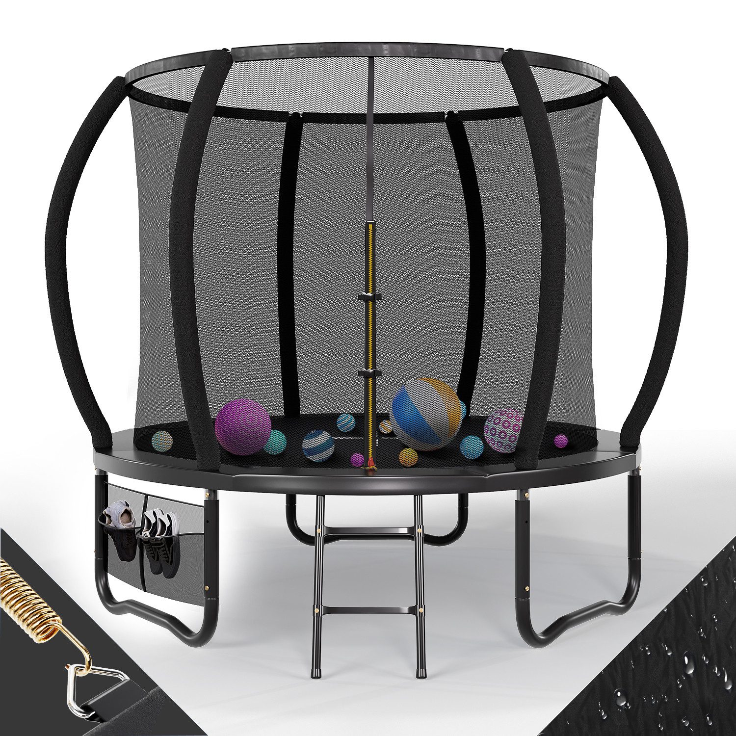 Gartentrampolin Trampolin Ø228/305cm,Kindertrampolin Gewicht 150 kg