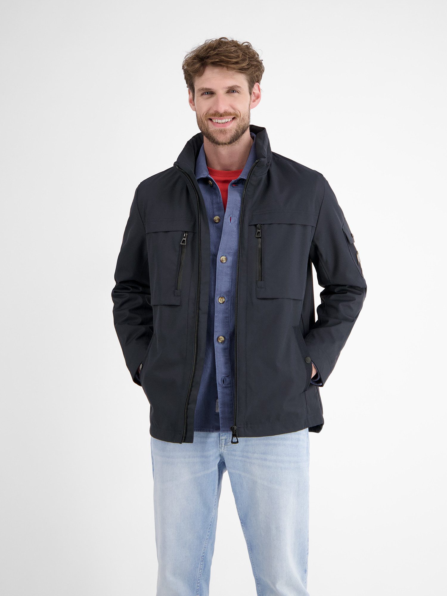 Outdoorjacke LERROS Shell-Blouson mit Kapuze