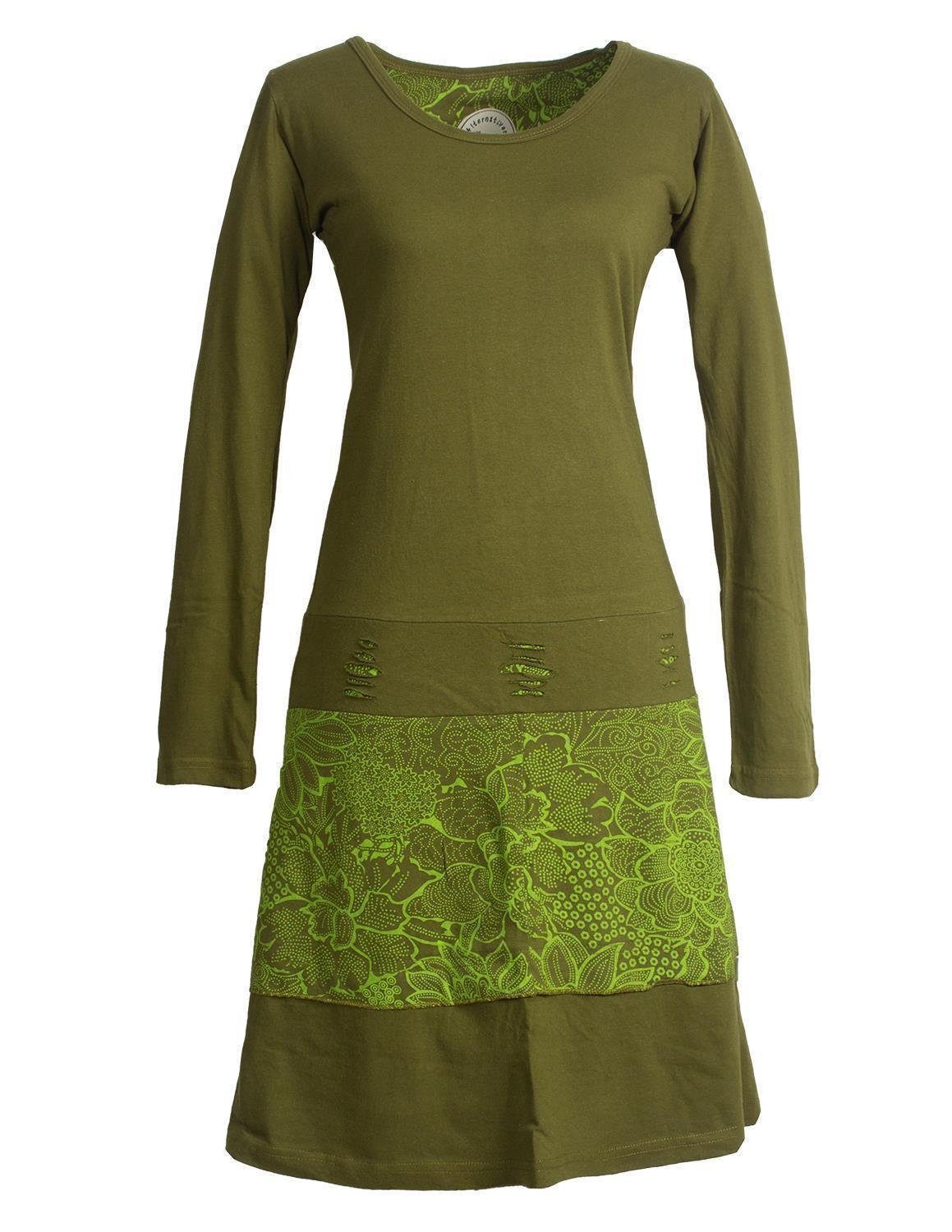 Vishes Jerseykleid Lagenlook Langarm Kleid mit günstig online kaufen