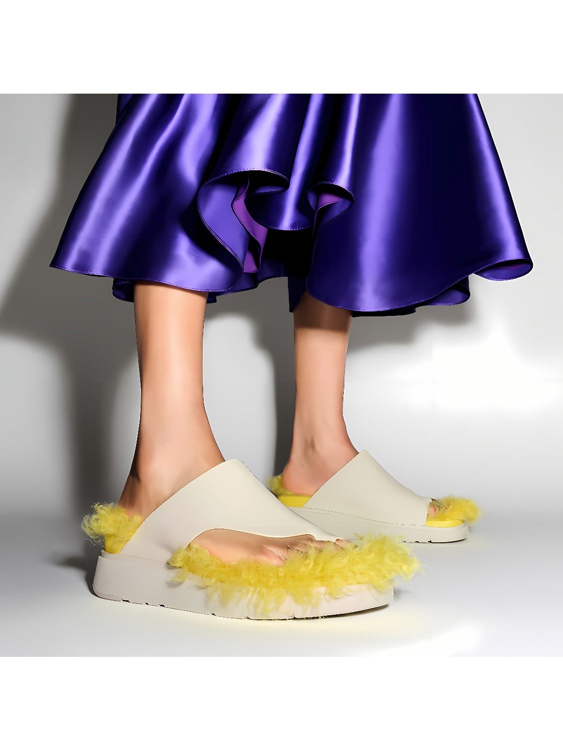 Fitflop Gen-FF X Roksanda Cut-Out Leather Slides Sandale