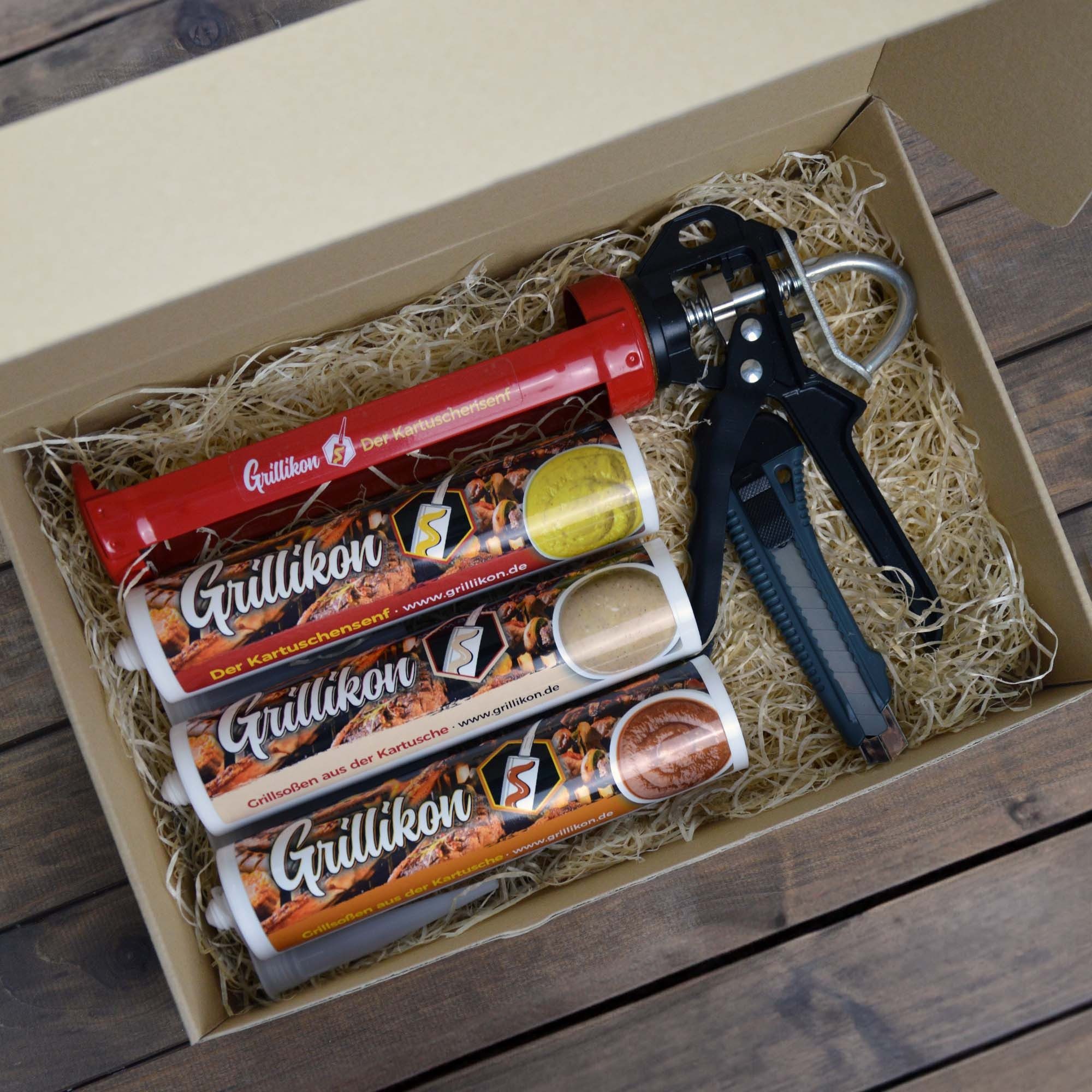 Scorprotect® Grillschürze Grillikon Geschenkset „Lehrling“ 3x günstig online kaufen