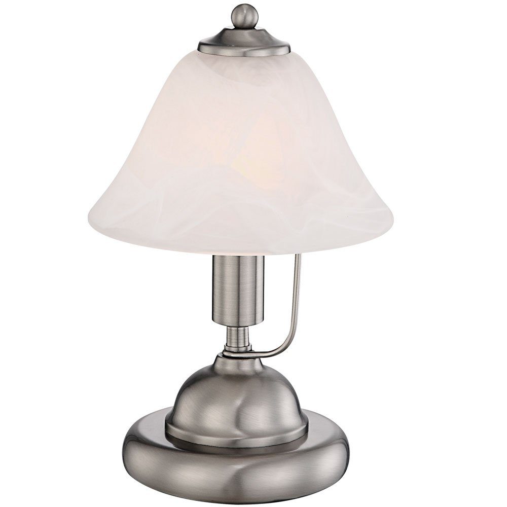 GLOBO LIGHTING Tischleuchte, Tischleuchte mit Touchdimmer Tischlampe Nickel günstig online kaufen