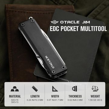 OLIGHT Multitool Otacle K1 Mini-Taschen-Multitool, 6-in-1-Mehrzweckwerkzeug oknife, (mit Schere, Schlitzschraubendreher, Pinzette)