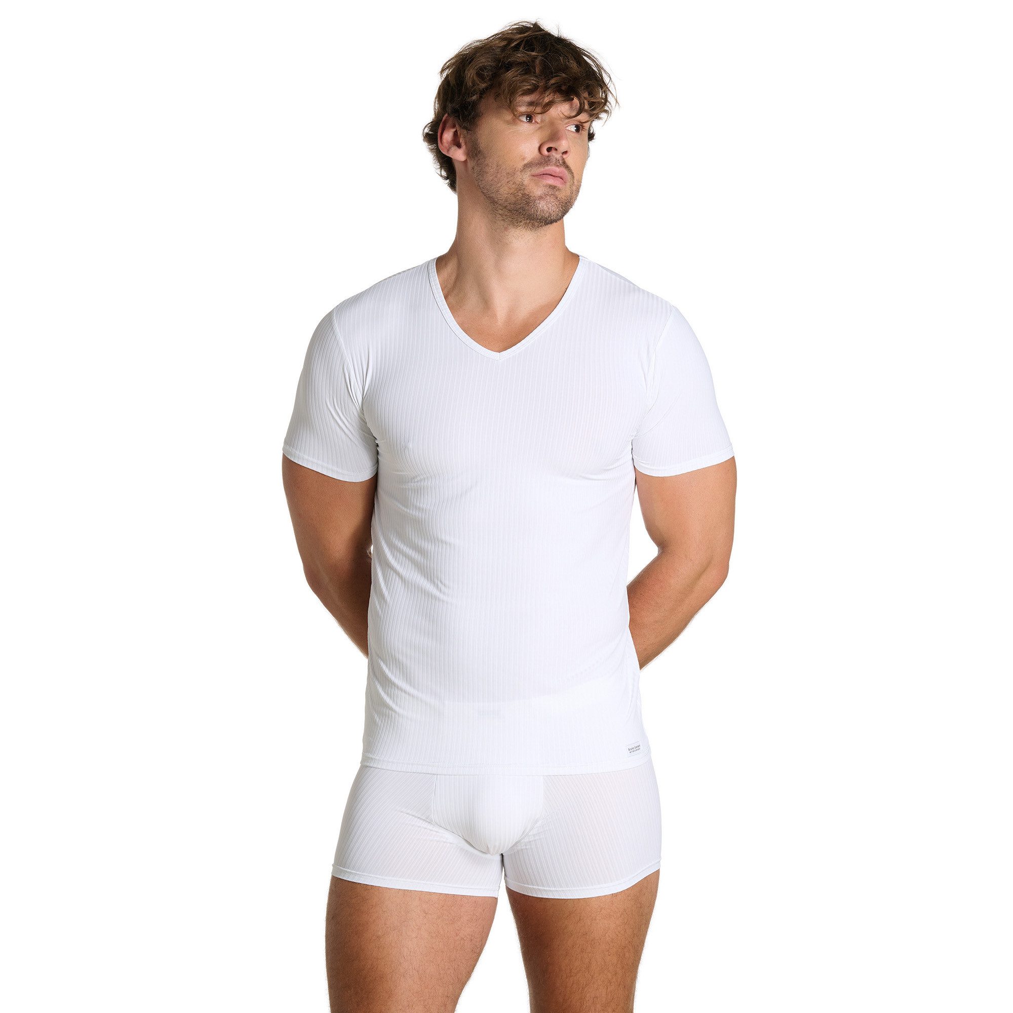 Bruno Banani V-Shirt ANTISTRESS 2.0 V-Neck, hüftbedeckend, elastisch günstig online kaufen