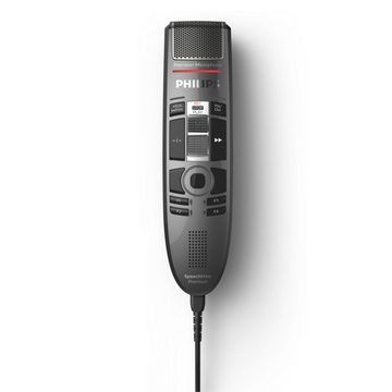 Philips SMP3710 SpeechMike Premium Touch Diktiermikrofon Digitales Diktiergerät (Studioqualität, Bewegungssensor, Schiebeschalter)
