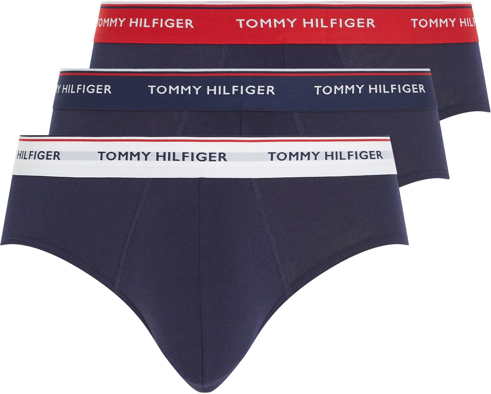 Tommy Hilfiger Underwear Slip 3P BRIEF (Packung, 3-St., 3er-Pack) mit Logo -Elastikbund