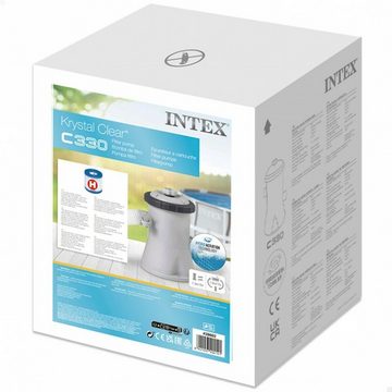 Intex Kartuschen-Filterpumpe Intex Aufbereitungsanlage für Schwimmbad Krystal Clear 30 W 1250 lh
