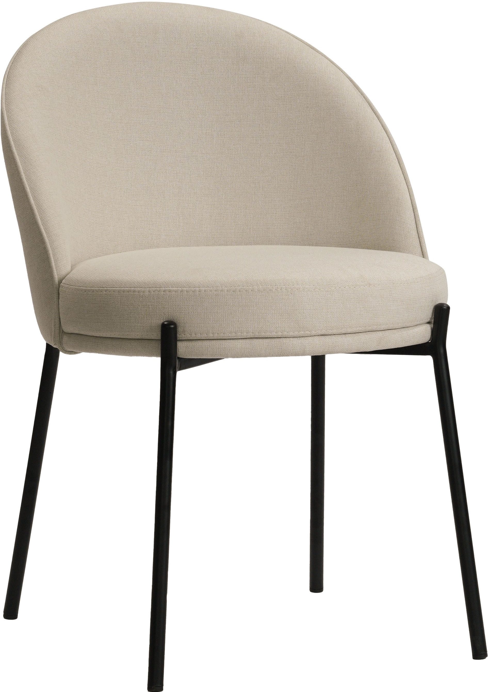 LeGer Home by Lena Gercke Esszimmerstuhl Isalie (Set, 2 St), mit pflegeleichtem Webstoff, Metallgestell, Sitztiefe 47 cm – Bild 3 von 5