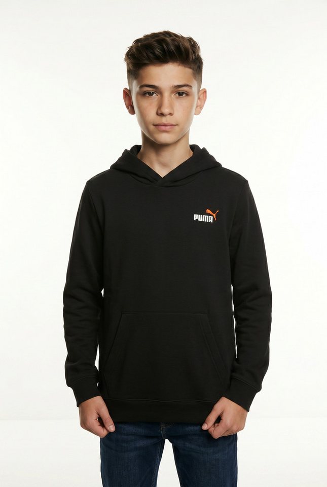 PUMA Kapuzensweatshirt ESS 2 COLOR SMALL NO 1 LOGO HOODIE FL B mit verstellbarer Kapuze, mit Kängurutasche, Ärmellänge lang