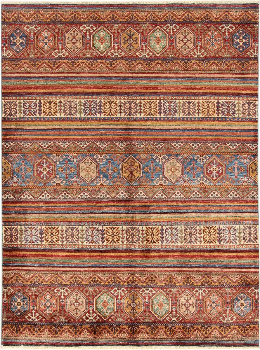 Orientteppich Arijana Shaal 152x200 Handgeknüpfter Orientteppich, Nain Trading, rechteckig, Höhe: 5 mm