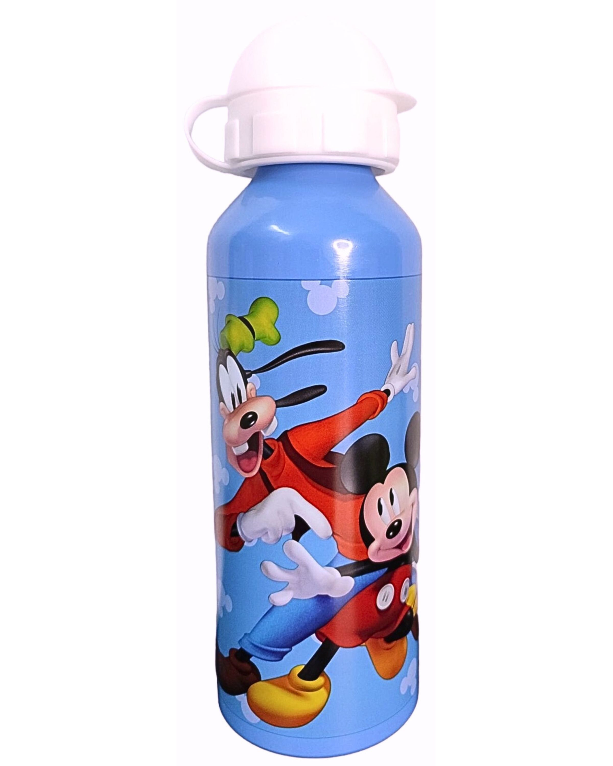 Disney Mickey Mouse Trinkflasche Mickey Maus, Kinder Sport-Aluminiumflasche 520 ml BPA frei