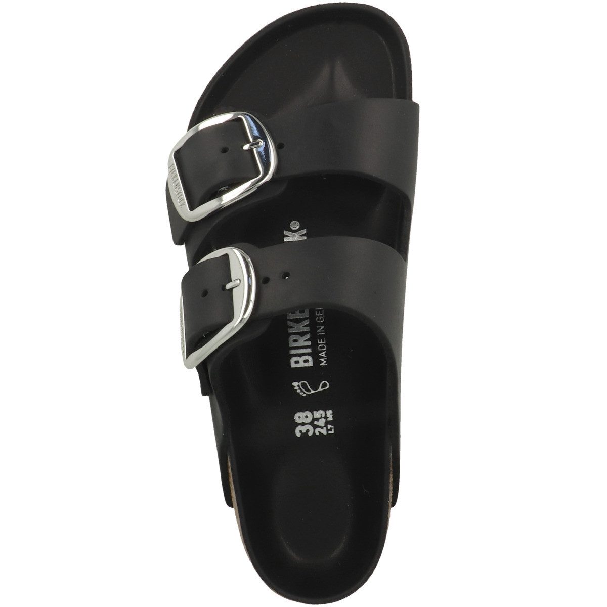 Birkenstock Arizona Big Buckle geöltes Nubukleder schmal Damen Sandale Sand günstig online kaufen
