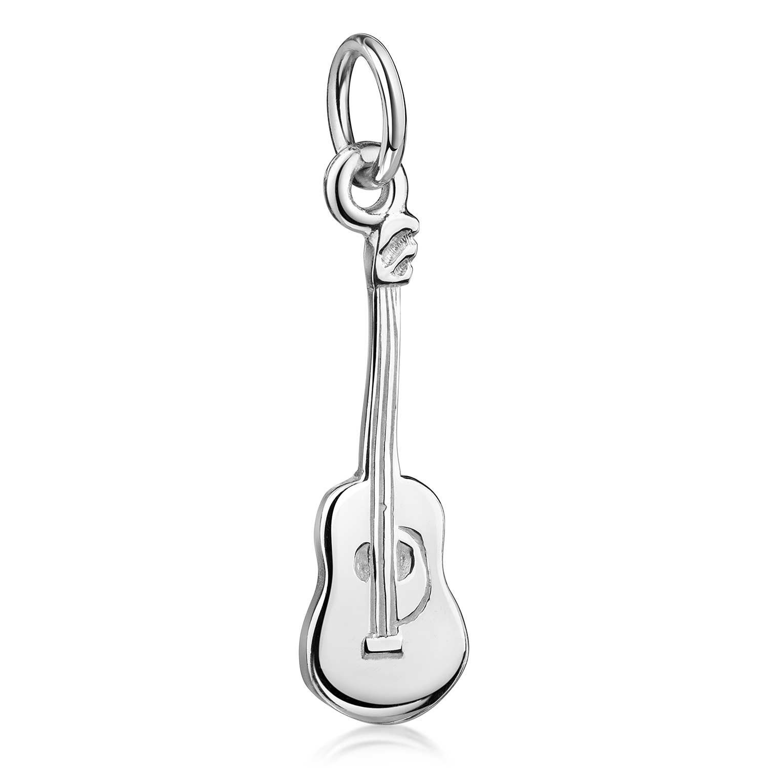 Materia Kettenanhänger Damen Silber Gitarre Instrument Musik KA-199, 925 Sterling Silber