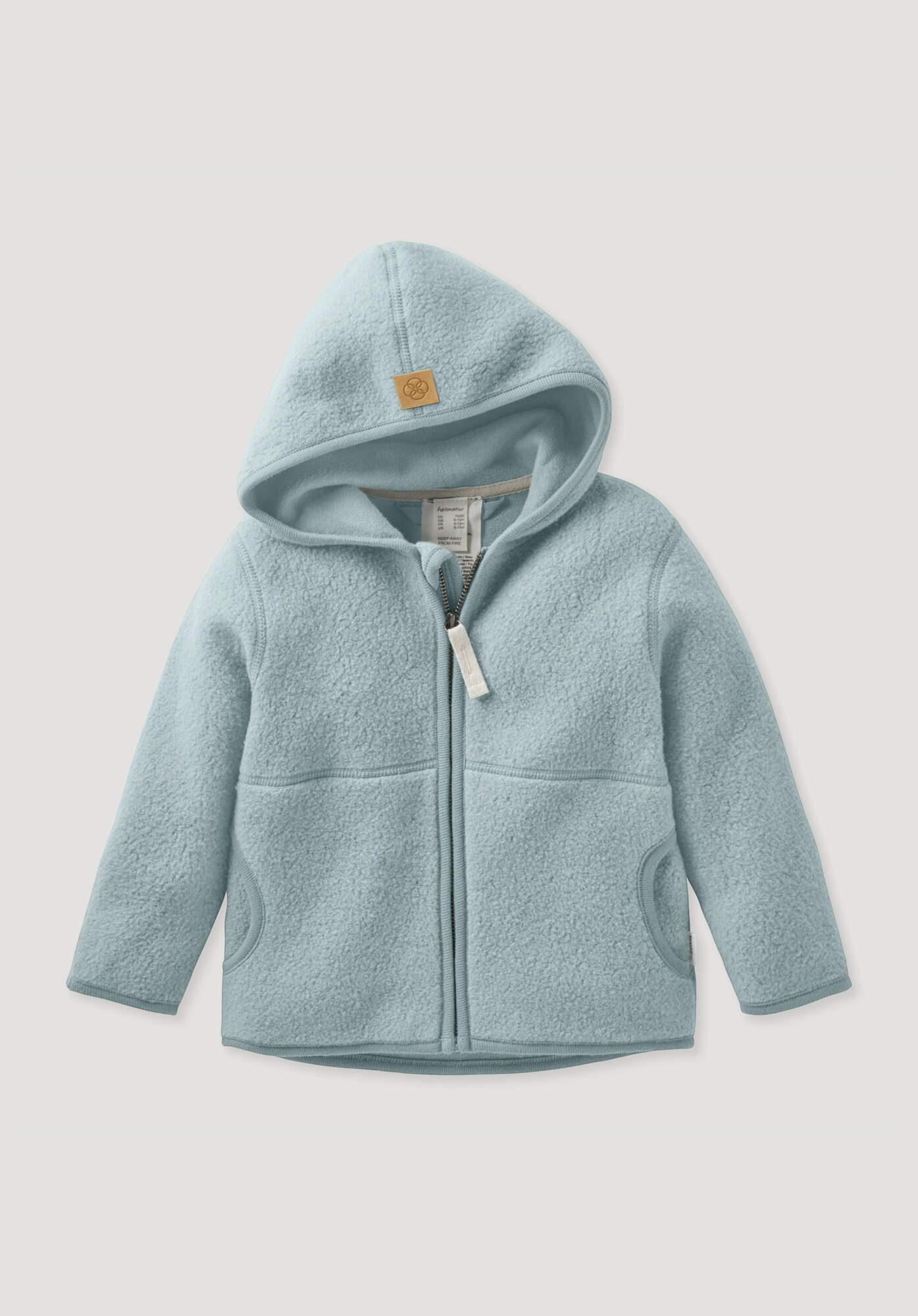 Hessnatur Fleecejacke aus reiner Bio-Baumwolle (1-St)