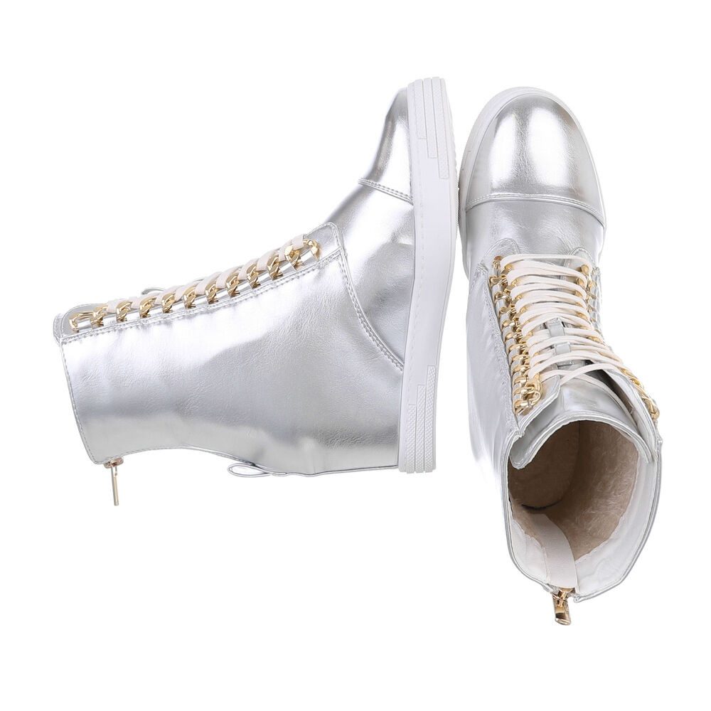 Ital-Design Damen Schnürschuhe Freizeit Schnürstiefelette (87108884) Keilab günstig online kaufen