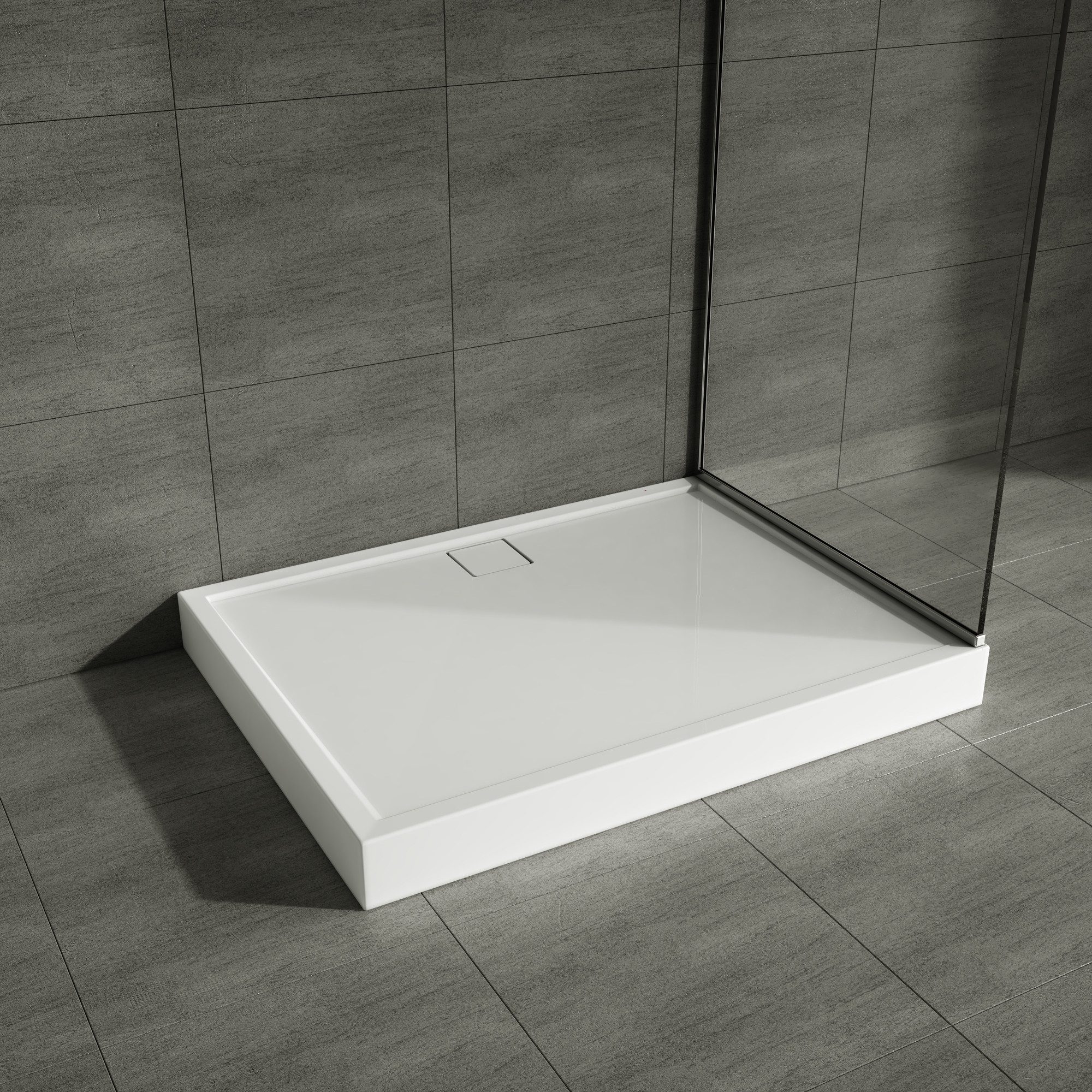 Aquabad® Duschwanne Komplettset FINCA, Rechteck, Acryl, 1-St., Duschwanne + günstig online kaufen