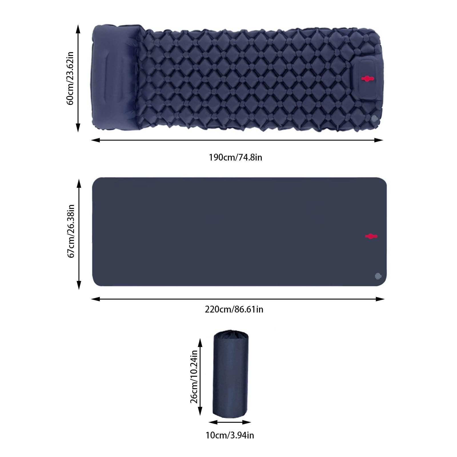 Kityhome Luftmatratze TPU Luftmatratze Camping mit Fußpumpe & Kissen · Ultr günstig online kaufen