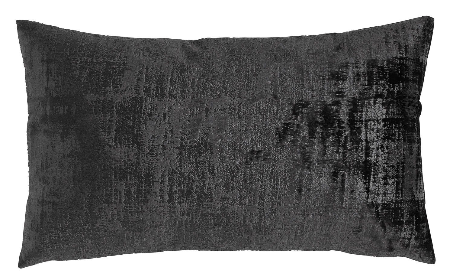 Dekokissen VINTAGE VELVET, Schwarz, Uni, Samt, 30 x 50 cm