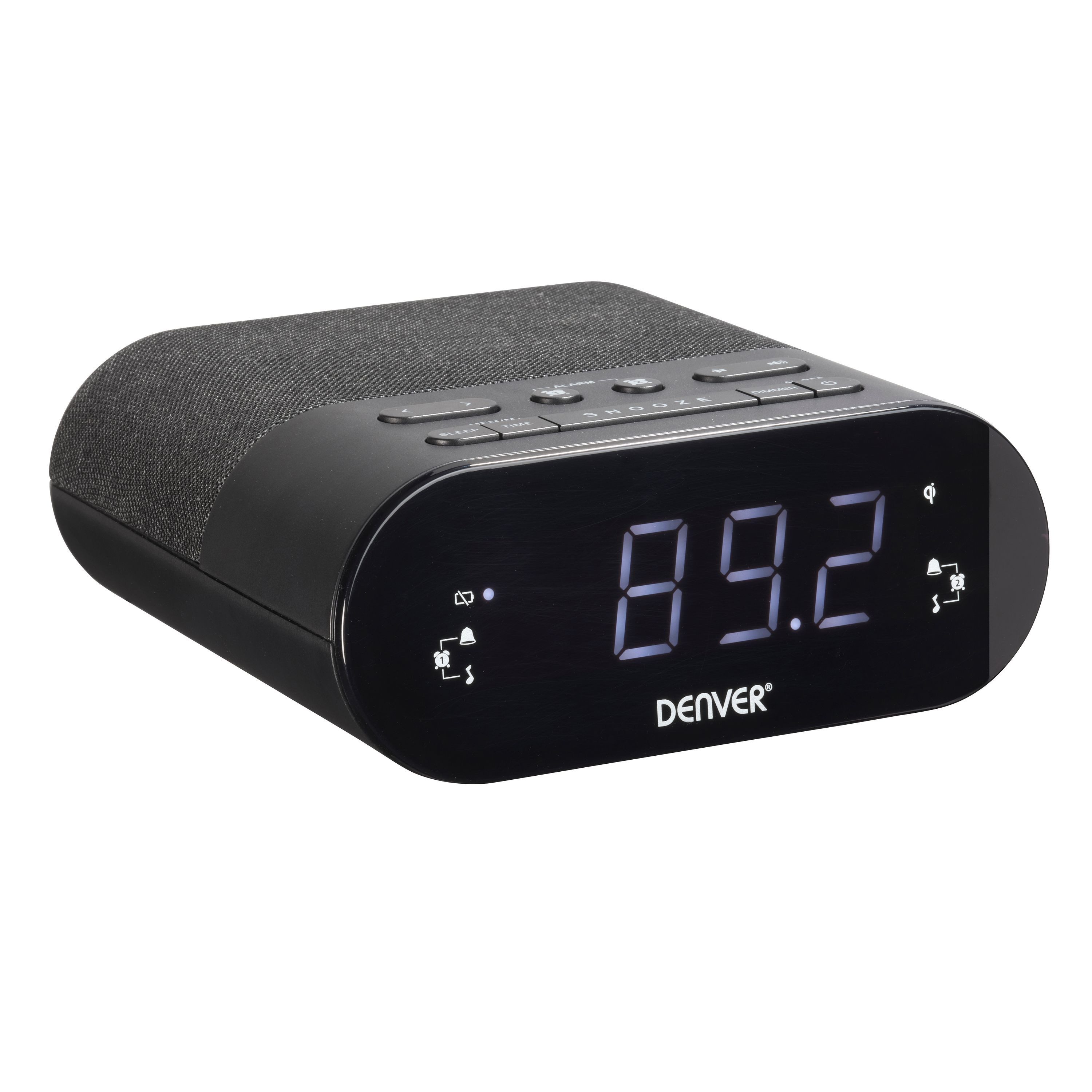 Denver Radiowecker CRQ-107 Qi-Charging 5 W, Senderspeicher