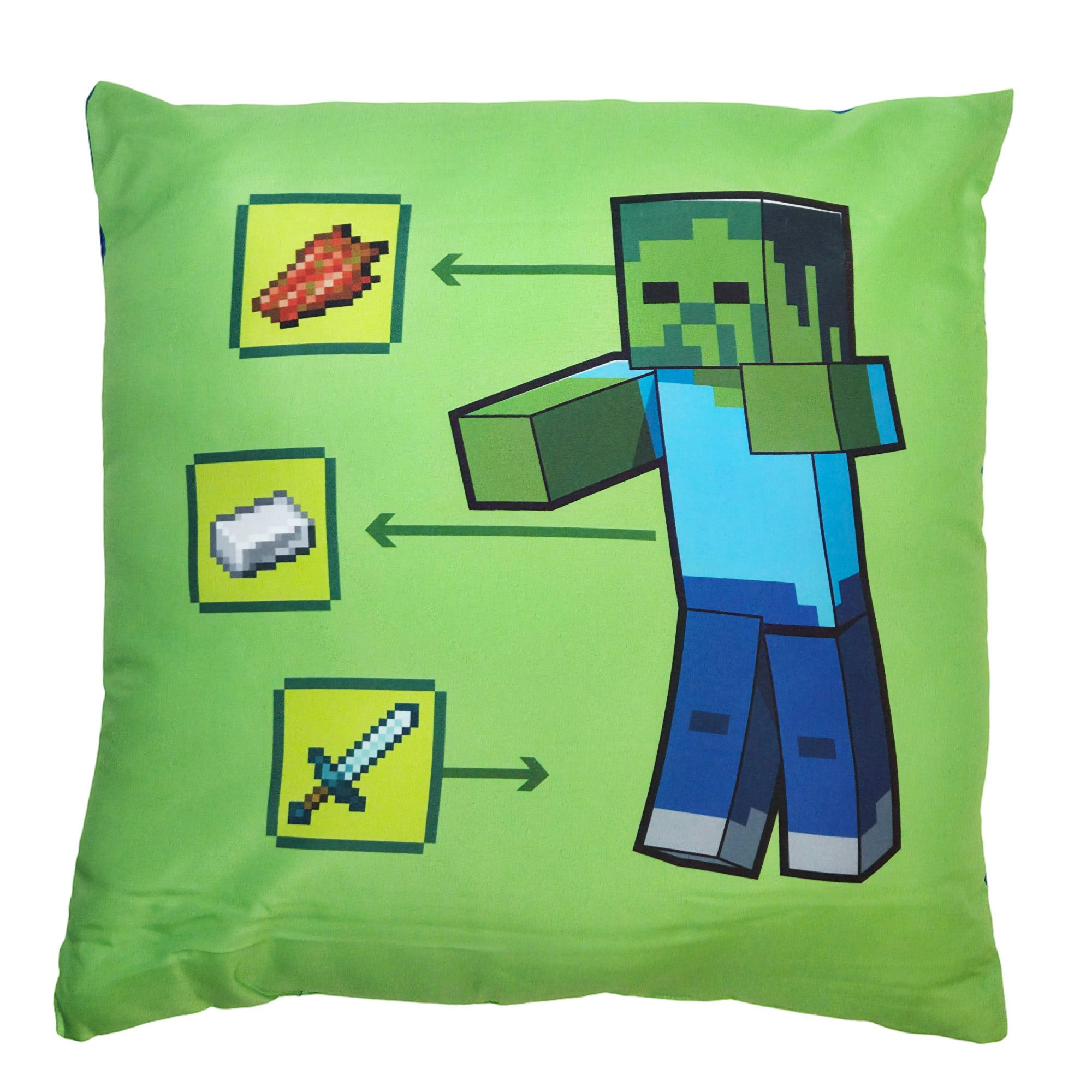 Minecraft Dekokissen Gamer Minecraft Creeper Zombie Kissen Dekokissen 40x40 cm