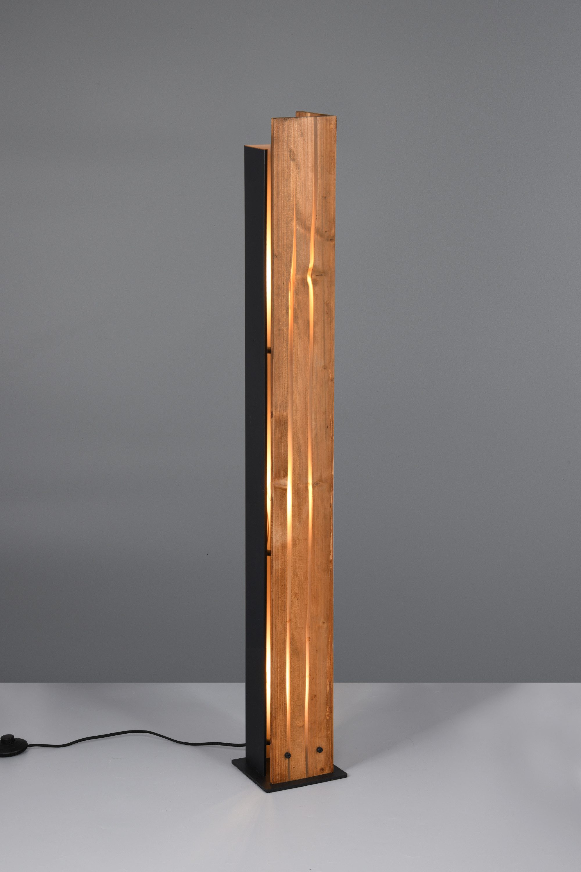 TRIO Leuchten Stehlampe TRIO-Leuchten Stehleuchte KARUNI BHT 16x121x16 cm braun Stehlampe